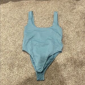 A New Day Blue Sleeveless Fitted Bodysuit